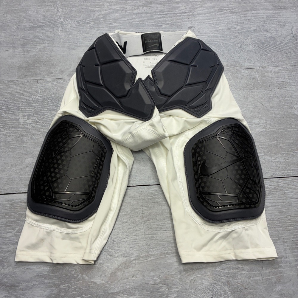 Nike Pro Hyperstrong Football Girdle Mens Medium White Padded Shorts AQ2732-100